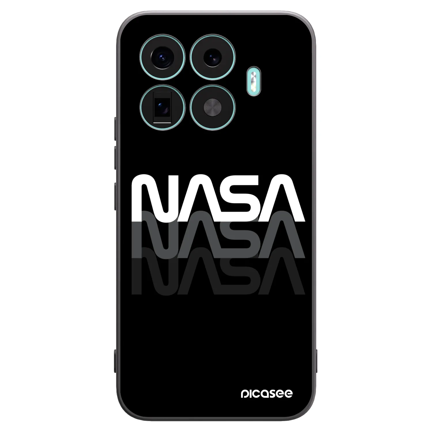 Picasee silikonowe czarne etui na Xiaomi 17T Pro - NASA Triple