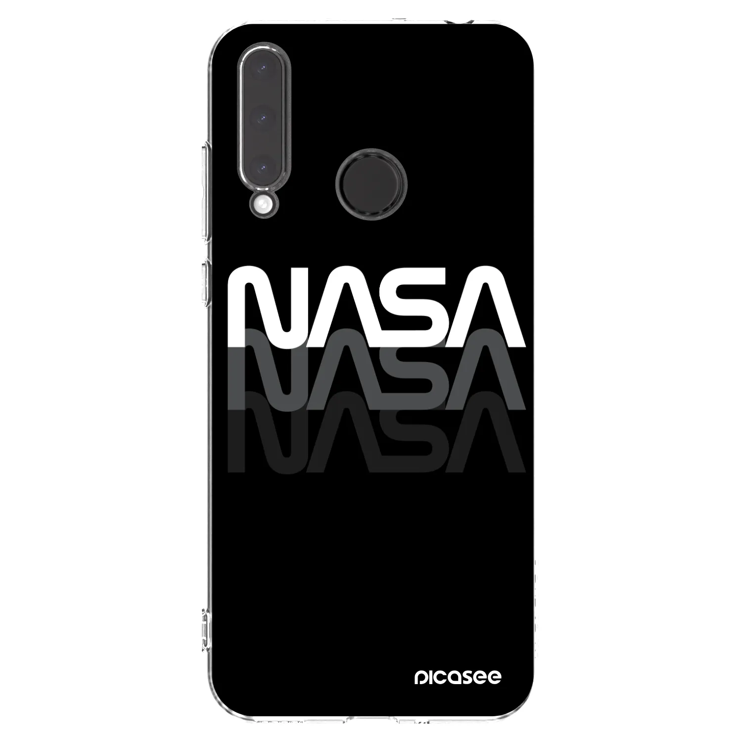 Picasee silikonowe przeźroczyste etui na Honor 20 Lite - NASA Triple