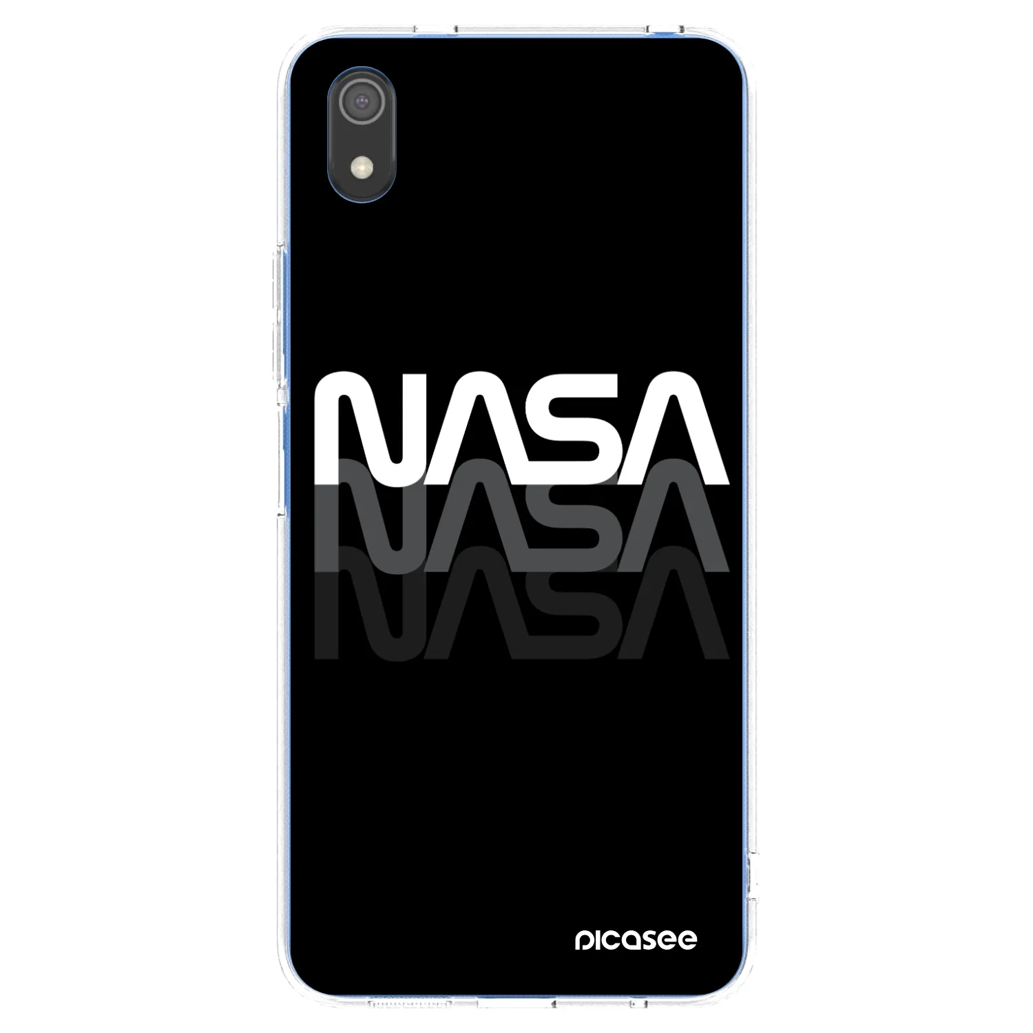 Picasee silikonowe przeźroczyste etui na Xiaomi Redmi 7A - NASA Triple