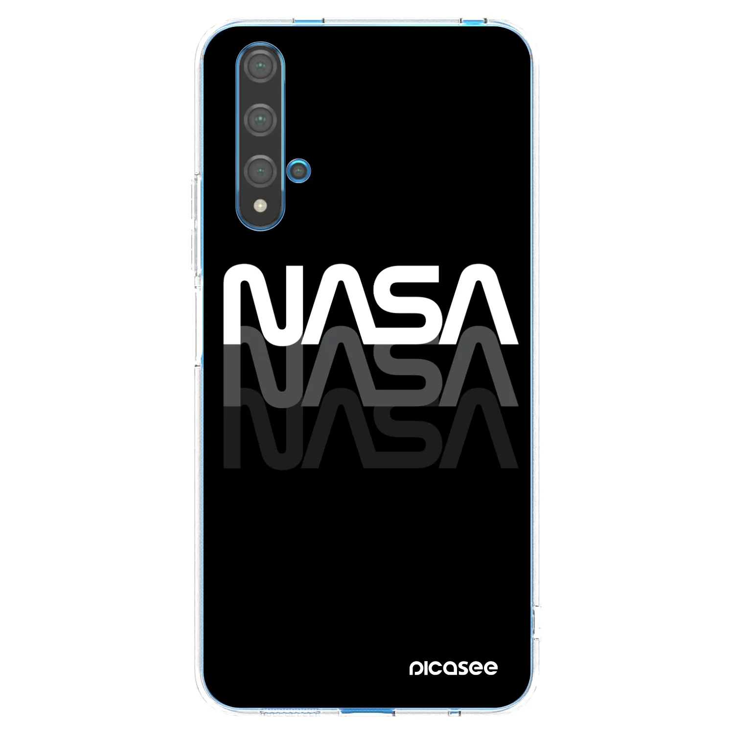 Picasee silikonowe przeźroczyste etui na Huawei Nova 5T - NASA Triple