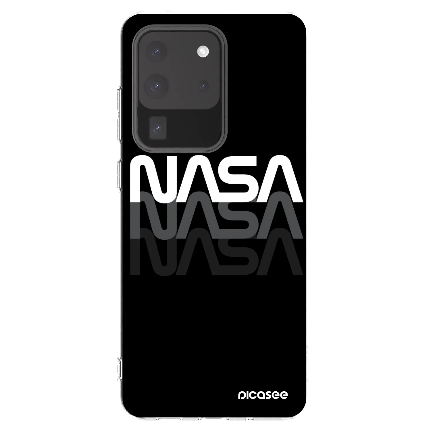 Picasee silikonowe przeźroczyste etui na Samsung Galaxy S20 Ultra 5G G988F - NASA Triple