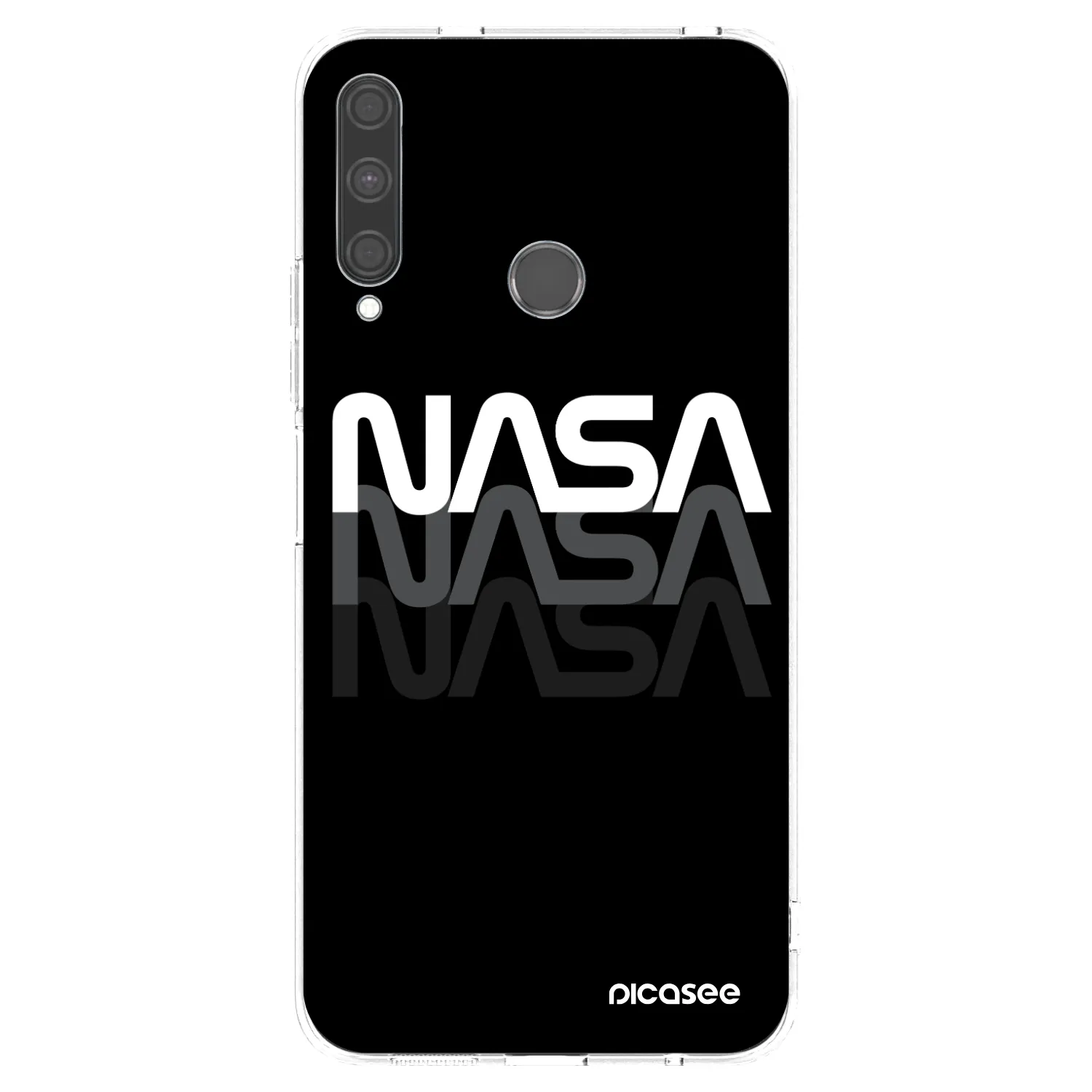 Picasee silikonowe przeźroczyste etui na Huawei P40 Lite E - NASA Triple