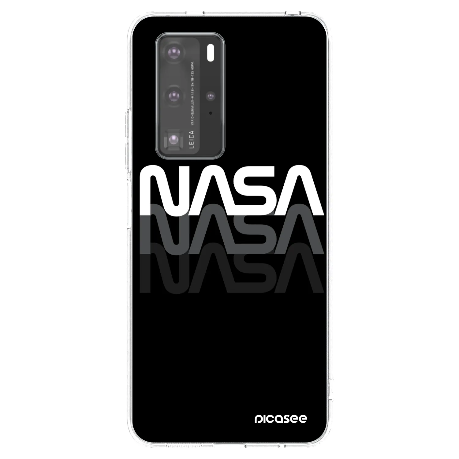 Picasee silikonowe przeźroczyste etui na Huawei P40 Pro - NASA Triple