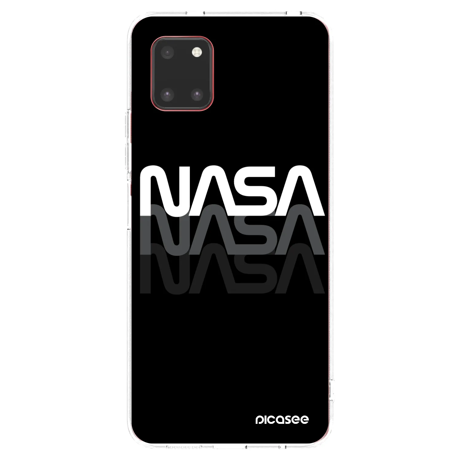 Picasee silikonowe przeźroczyste etui na Samsung Galaxy Note 10 Lite N770F - NASA Triple