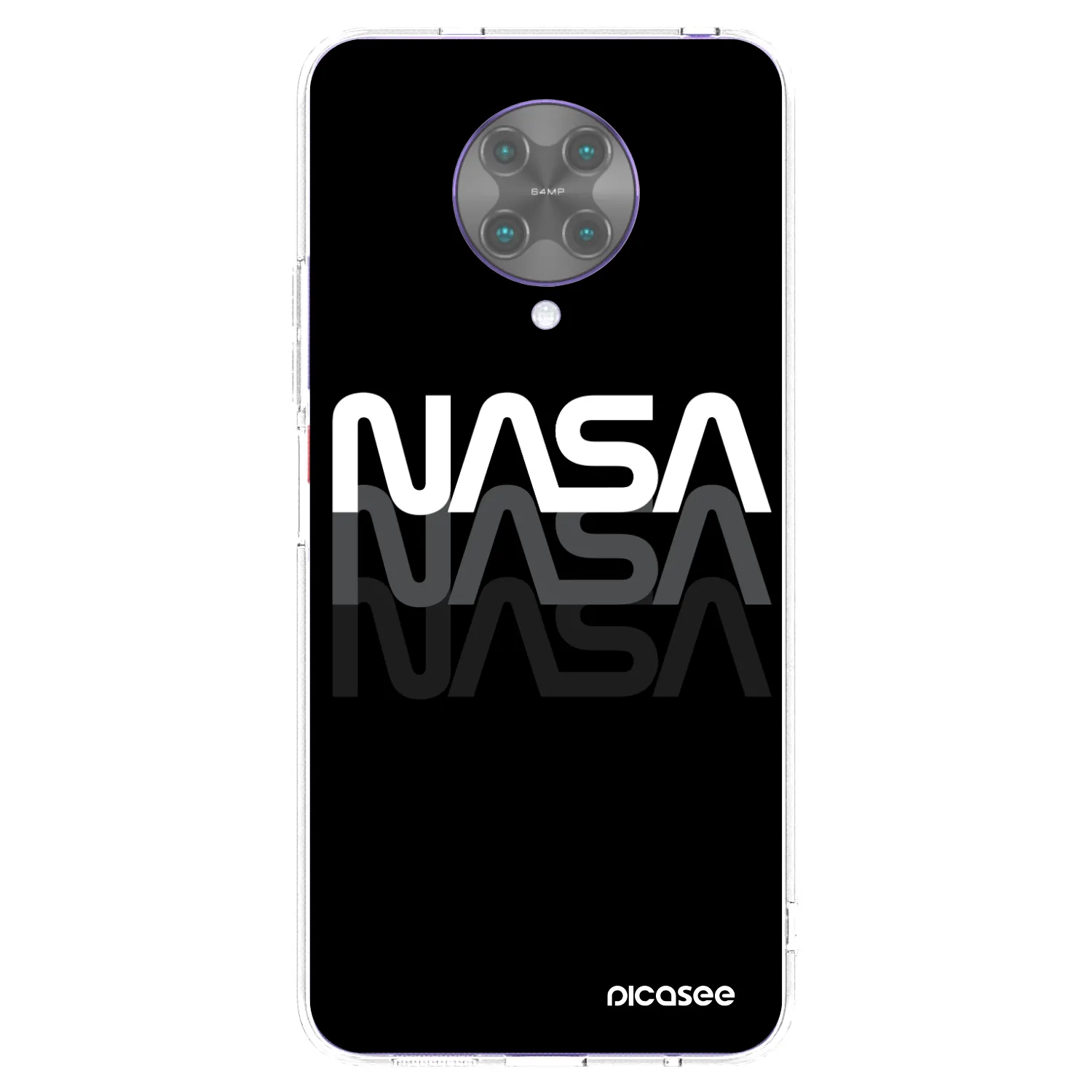 Picasee silikonowe przeźroczyste etui na Xiaomi Poco F2 Pro - NASA Triple