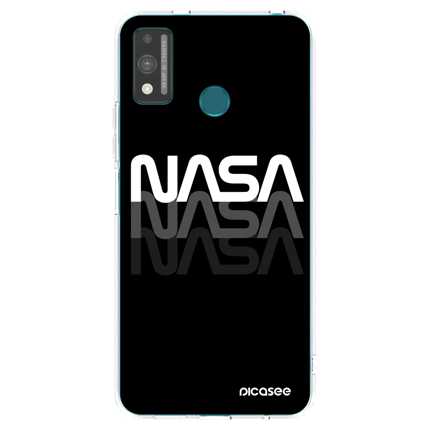 Picasee silikonowe przeźroczyste etui na Honor 9X Lite - NASA Triple