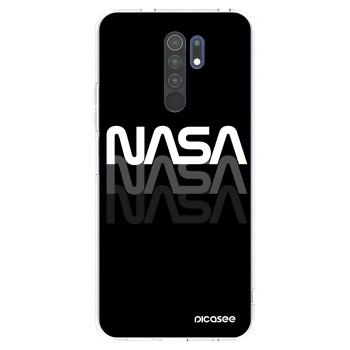 Picasee silikonowe przeźroczyste etui na Xiaomi Redmi 9 - NASA Triple