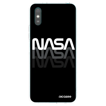 Picasee silikonowe przeźroczyste etui na Xiaomi Redmi 9A - NASA Triple
