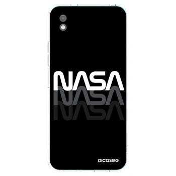 Picasee silikonowe czarne etui na Xiaomi Redmi 9A - NASA Triple