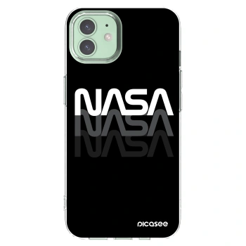 Picasee silikonowe przeźroczyste etui na Apple iPhone 12 Pro - NASA Triple