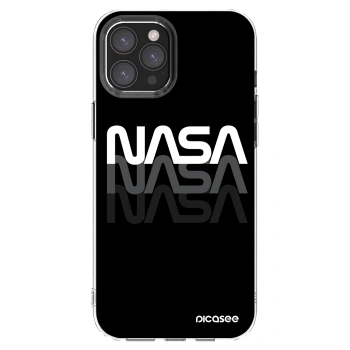Picasee silikonowe przeźroczyste etui na Apple iPhone 12 Pro Max - NASA Triple
