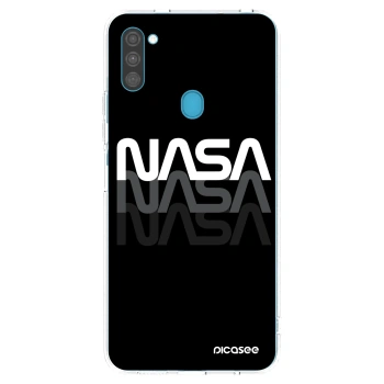 Picasee silikonowe przeźroczyste etui na Samsung Galaxy M11 - NASA Triple