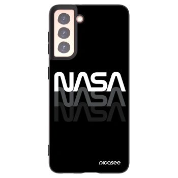 Picasee silikonowe czarne etui na Samsung Galaxy S21 5G G991B - NASA Triple