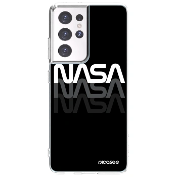 Picasee silikonowe przeźroczyste etui na Samsung Galaxy S21 Ultra 5G G998B - NASA Triple