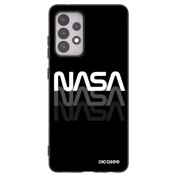 Picasee silikonowe czarne etui na Samsung Galaxy A52 5G A525F - NASA Triple