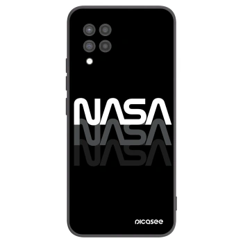 Picasee silikonowe czarne etui na Samsung Galaxy A42 A426B - NASA Triple
