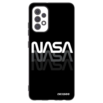 Picasee silikonowe czarne etui na Samsung Galaxy A32 5G A326B - NASA Triple