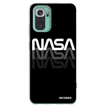 Picasee silikonowe przeźroczyste etui na Xiaomi Redmi Note 10 Pro - NASA Triple