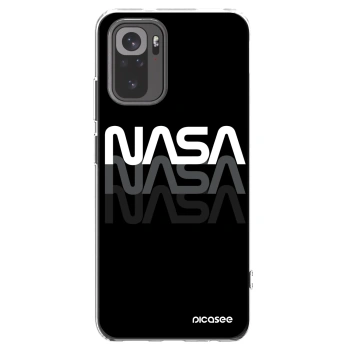Picasee silikonowe przeźroczyste etui na Xiaomi Redmi Note 10S - NASA Triple