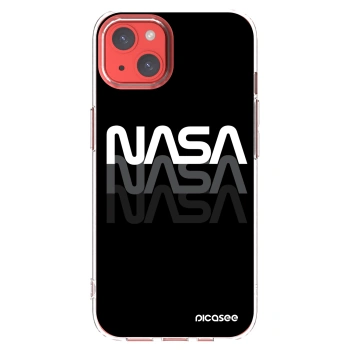 Picasee silikonowe przeźroczyste etui na Apple iPhone 13 - NASA Triple