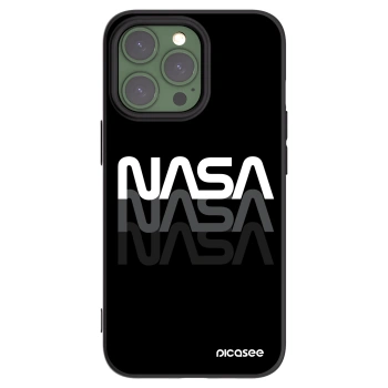 Picasee silikonowe czarne etui na Apple iPhone 13 Pro - NASA Triple