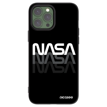 Picasee silikonowe czarne etui na Apple iPhone 13 Pro Max - NASA Triple
