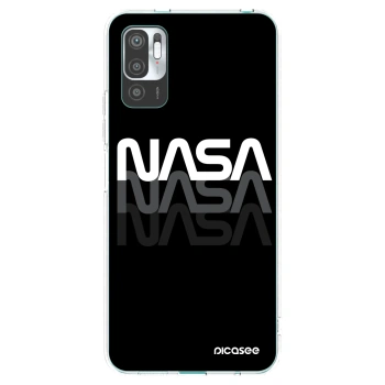 Picasee silikonowe przeźroczyste etui na Xiaomi Redmi Note 10 5G - NASA Triple