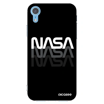 Picasee silikonowe przeźroczyste etui na Apple iPhone XR - NASA Triple