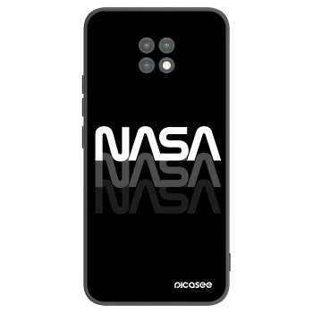 Picasee silikonowe czarne etui na Xiaomi Redmi Note 9T - NASA Triple