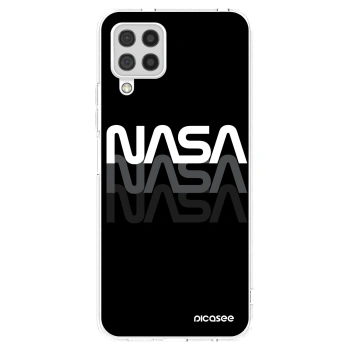 Picasee silikonowe przeźroczyste etui na Samsung Galaxy A22 A225F 4G - NASA Triple