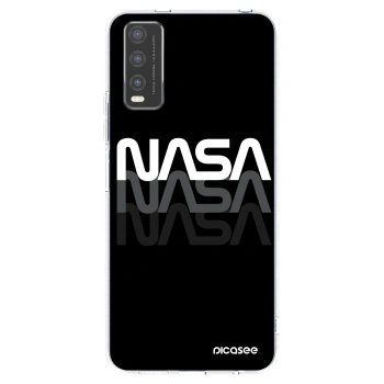 Picasee silikonowe przeźroczyste etui na Vivo Y20s - NASA Triple