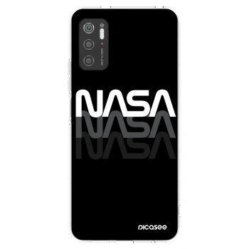 Picasee silikonowe przeźroczyste etui na Xiaomi Poco M3 Pro 5G - NASA Triple