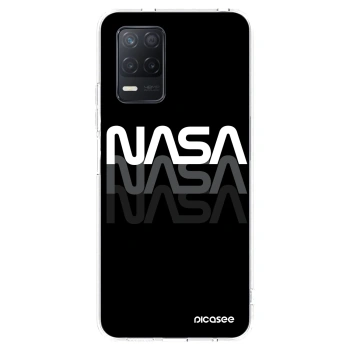 Picasee silikonowe przeźroczyste etui na Realme 8 5G - NASA Triple