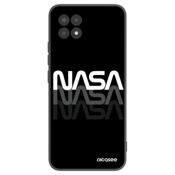 Picasee silikonowe czarne etui na Realme 8i - NASA Triple