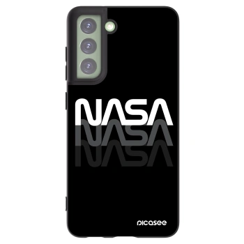 Picasee silikonowe czarne etui na Samsung Galaxy S21 FE 5G - NASA Triple