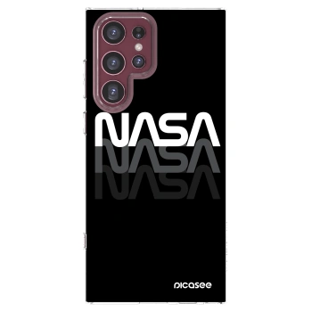 Picasee silikonowe przeźroczyste etui na Samsung Galaxy S22 Ultra 5G - NASA Triple