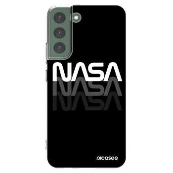 Picasee silikonowe przeźroczyste etui na Samsung Galaxy S22+ 5G - NASA Triple