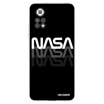 Picasee silikonowe przeźroczyste etui na Xiaomi Poco X4 Pro 5G - NASA Triple