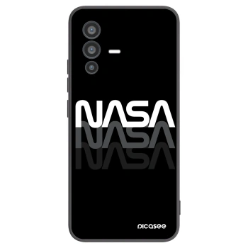 Picasee silikonowe czarne etui na Vivo V23 5G - NASA Triple
