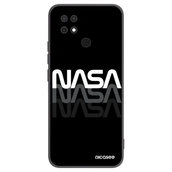 Picasee silikonowe czarne etui na Xiaomi Redmi 10C - NASA Triple