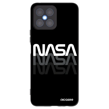 Picasee silikonowe czarne etui na Honor X8 4G - NASA Triple