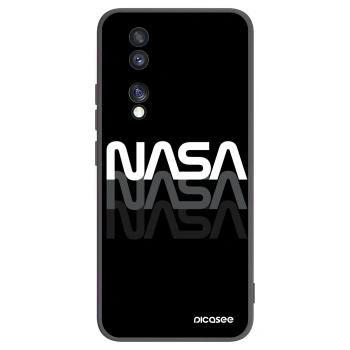 Picasee silikonowe czarne etui na Honor 70 - NASA Triple