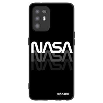 Picasee silikonowe czarne etui na OPPO A94 5G - NASA Triple