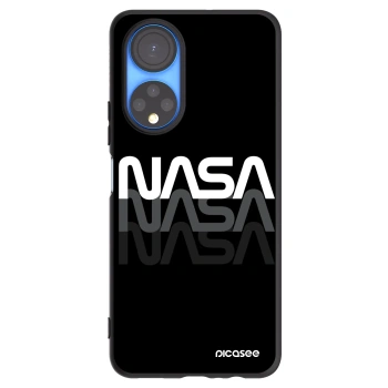 Picasee silikonowe czarne etui na Honor X7 - NASA Triple