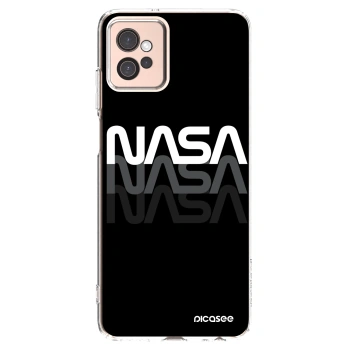 Picasee silikonowe przeźroczyste etui na Motorola Moto G32 - NASA Triple