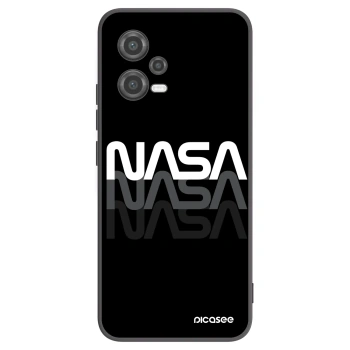 Picasee silikonowe czarne etui na Xiaomi Poco X5 - NASA Triple