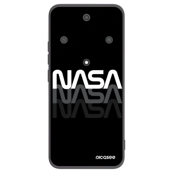 Picasee silikonowe czarne etui na Honor Magic5 Lite 5G - NASA Triple