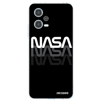 Picasee silikonowe przeźroczyste etui na Xiaomi Redmi Note 12 5G - NASA Triple