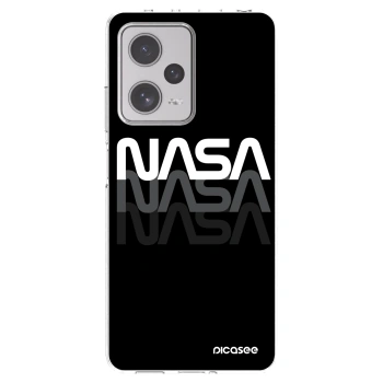 Picasee silikonowe przeźroczyste etui na Xiaomi Redmi Note 12 Pro+ 5G - NASA Triple