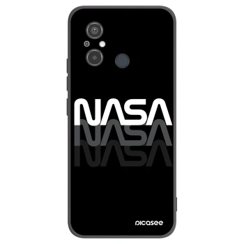 Picasee silikonowe czarne etui na Xiaomi Redmi 12C - NASA Triple